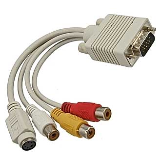 Переходные разъемы VGA to AV RUICHI Переходные разъемы VGA to AV RUICHI