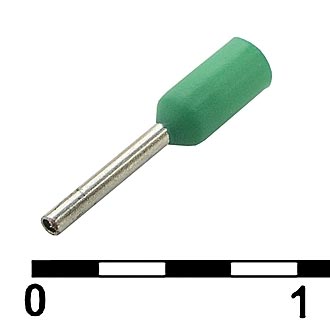 Наконечники на кабель DN00206 green (0.75x6mm) RUICHI