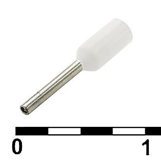 Наконечники на кабель DN00206 white (0.75x6mm) RUICHI