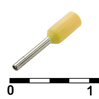 Наконечники на кабель DN00206 yellow (0.75x6mm) RUICHI