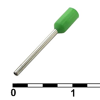 Наконечники на кабель DN00208 green (0.75x8mm) 