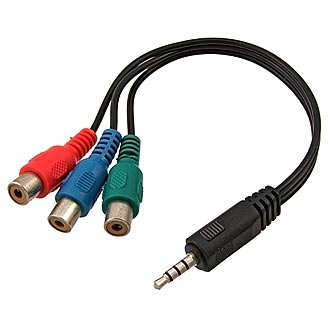Переходные разъемы DC3.5 to 3*RCA 250mm RUICHI Переходные разъемы DC3.5 to 3*RCA 250mm RUICHI