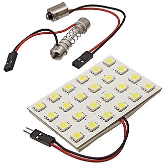 Автомобильное освещение 2.8W 24 LED 5050 16-18 LM 