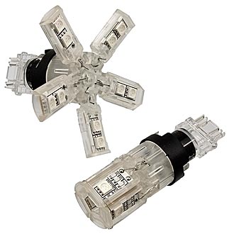 Автомобильное освещение 3157 2.8W 15 LED 5050 16-18 LM 