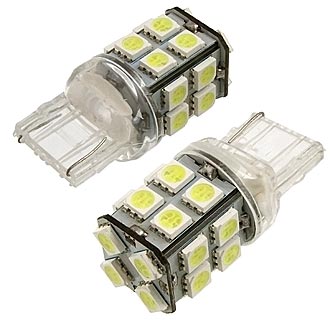 Автомобильное освещение T20 DC 12V 20LED 5050 10Lm 3,5W CW 