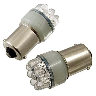 Автомобильное освещение 1156 DC 12V 9LED F5 3Lm 0,5W R 