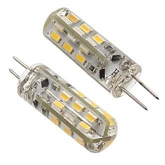 Автомобильное освещение G4 AC-DC 12V 24LED 3014 9Lm 1,3W WW 