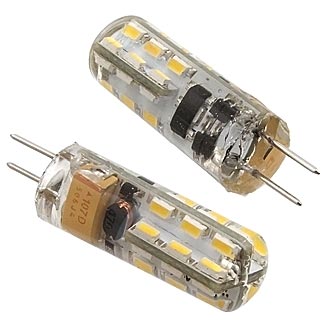 Автомобильное освещение G4 A/DC 12-20V 24LED3014 9L 1,2W WW 