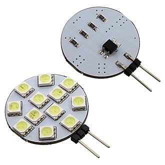 Автомобильное освещение G4 AC-DC 12V 12LED 5050 10Lm 0,7W W 