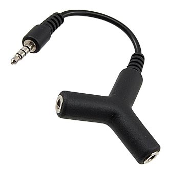 Переходные разъемы DC3.5 M to F*2  Переходные разъемы DC3.5 M to F*2