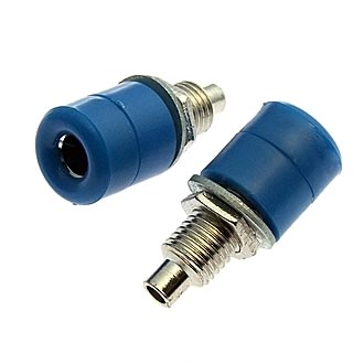 Штекеры _ гнезда _ клеммы Z031 4mm Socket BLUE RUICHI