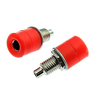 Штекеры _ гнезда _ клеммы Z031 4mm Socket RED RUICHI