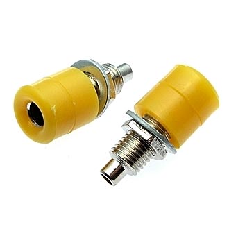 Штекеры _ гнезда _ клеммы Z031 4mm Socket YELLOW RUICHI