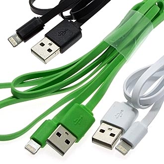 Шнуры для мобильных устройств USB to iPhone 5 flat 1m 