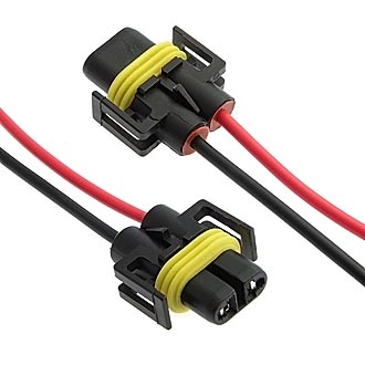 Авт. соединители H8/H11 F plastic, Cu 10CM RUICHI