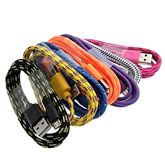 Шнуры для мобильных устройств USB to MicroUSB round braid 1m RUICHI