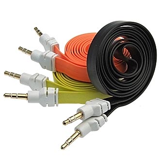 Аудио / видео шнуры 3.5 3pin Flat 1m 