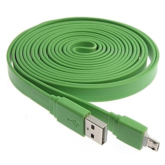 Шнуры для мобильных устройств USB to MicroUSB big Flat 3m RUICHI