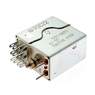 Электромагнитные реле РЭС22    06.01 