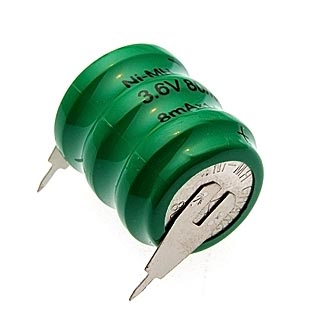 Аккумуляторные батареи Ni-MH 80H 15,6*19,5 3,6V 80mah 