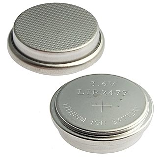 Аккумуляторные батареи LIR2477 Li-ion 24.5*7.7 3,6V 200mah 