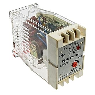 Реле контроля фаз ЕЛ-11  0.1-10 сек. 220 В 