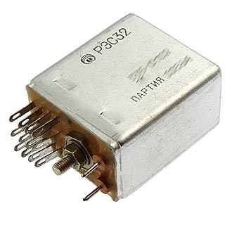 Электромагнитные реле РЭС32    02.02 