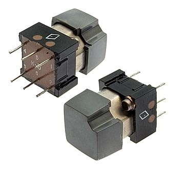 Кнопочные переключатели ПКБ7-4 (серые) 