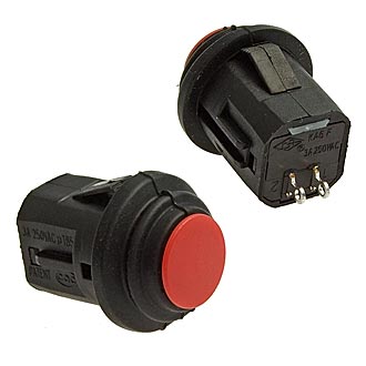 Кнопочные переключатели SB570-R IP65 off-(on) ф14mm RUICHI