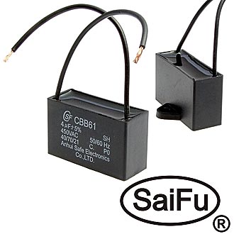 Пусковые конденсаторы CBB61   4uF  450V (SAIFU) SAIFU