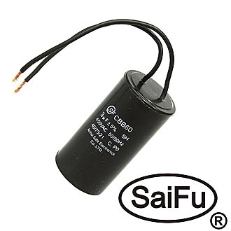 Пусковые конденсаторы CBB60   3uF  450V WIRE (SAIFU) SAIFU