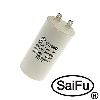 Пусковые конденсаторы CBB60  30uF  450V (SAIFU) SAIFU