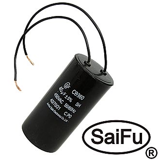 Пусковые конденсаторы CBB60 45uF 450V WIRE (SAIFU) SAIFU