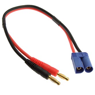 Banana 4.0 to EC5 M 14AWG 25cm