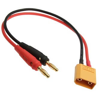 Banana 4.0 to XT90 14AWG 25cm