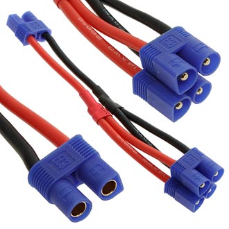 Разъемы для RC моделей Parallel Y leads EC3 14AWG 10CM 