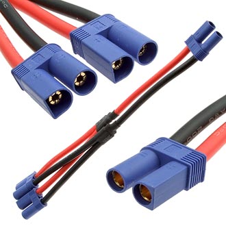 Разъемы для RC моделей Parallel Y leads EC5 10AWG 10CM 