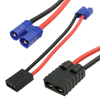 Разъемы для RC моделей TRX F TO EC3 M adapter 14AWG 10CM 