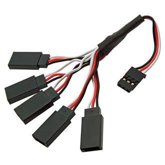 Разъемы для RC моделей 1 transfer line 5UNI (leds) 26AWG 