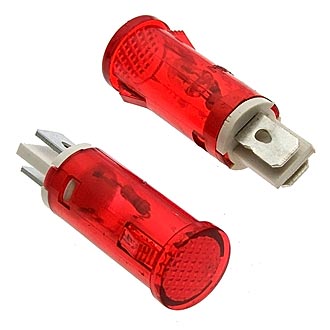 Лампочки неоновые в корпусе MDX-14 red  220V RUICHI
