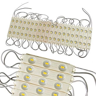 Светодиодные модули подсветки 5730 3LED-2 12V 0.96W W-W IP65  Светодиодные модули подсветки 5730 3LED-2 12V 0.96W W-W IP65