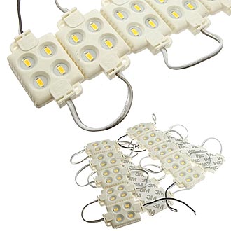 Светодиодные модули подсветки 5730 4LED  12V 2W W-W IP65  Светодиодные модули подсветки 5730 4LED  12V 2W W-W IP65