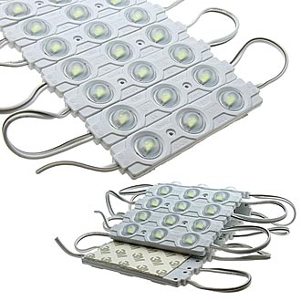 Светодиодные модули подсветки 5730 3LED R LENS 12V 1.5W W IP65  Светодиодные модули подсветки 5730 3LED R LENS 12V 1.5W W IP65