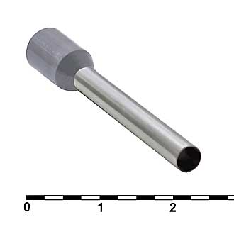 Наконечники на кабель DN04018 gray (2.8x18mm) 