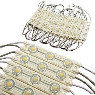Светодиодные модули подсветки 5730 3LED LENS Al plate 12V 1.5W WW  Светодиодные модули подсветки 5730 3LED LENS Al plate 12V 1.5W WW