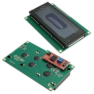 Электронные модули (ARDUINO) IIC/I2C 2004 LCD blue RUICHI