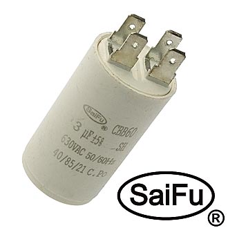 Пусковые конденсаторы CBB60   3uF  630V (SAIFU) SAIFU