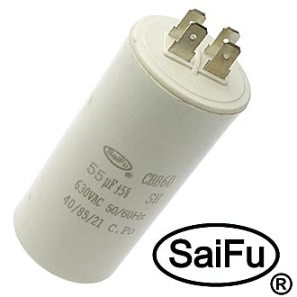 Пусковые конденсаторы CBB60  55uF  630V (SAIFU) SAIFU