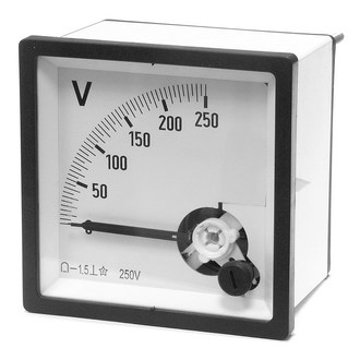 Приборы постоянного тока Вольтметр  250В   (72х72) RUICHI Приборы постоянного тока Вольтметр  250В   (72х72) RUICHI