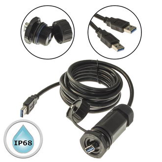Герметичные разъемы M25USBZ1-3.0G-1M RUICHI
